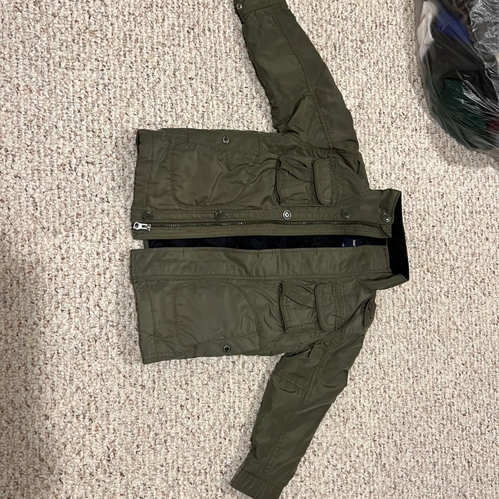 Gap Kids Olive Green Jacket boys size XS 4-5.